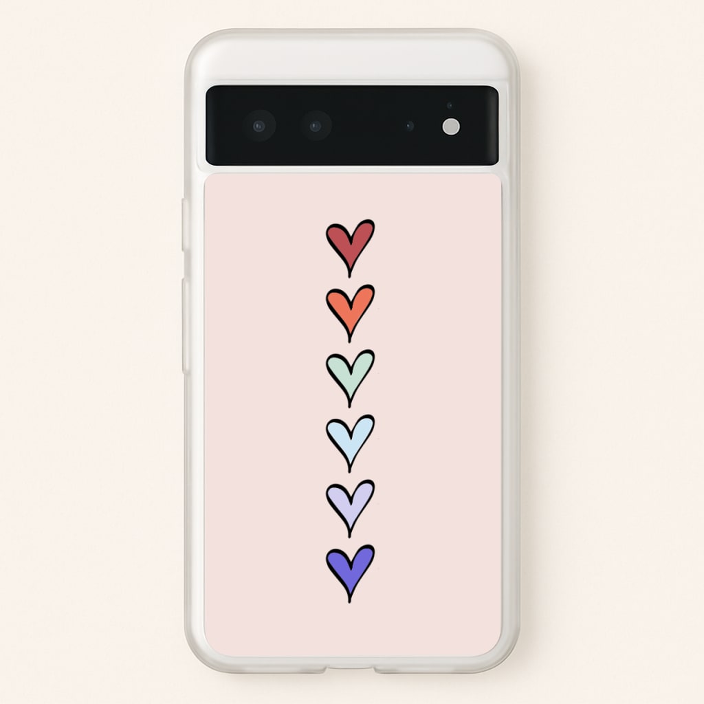 Love Heart Line - Valentine's Day Phone Case for Google Pixel 6