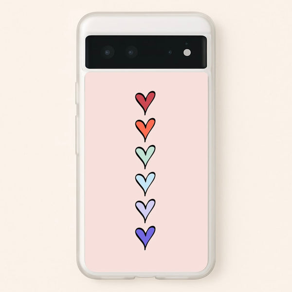 Love Heart Line - Valentine's Day Phone Case for Google Pixel 6