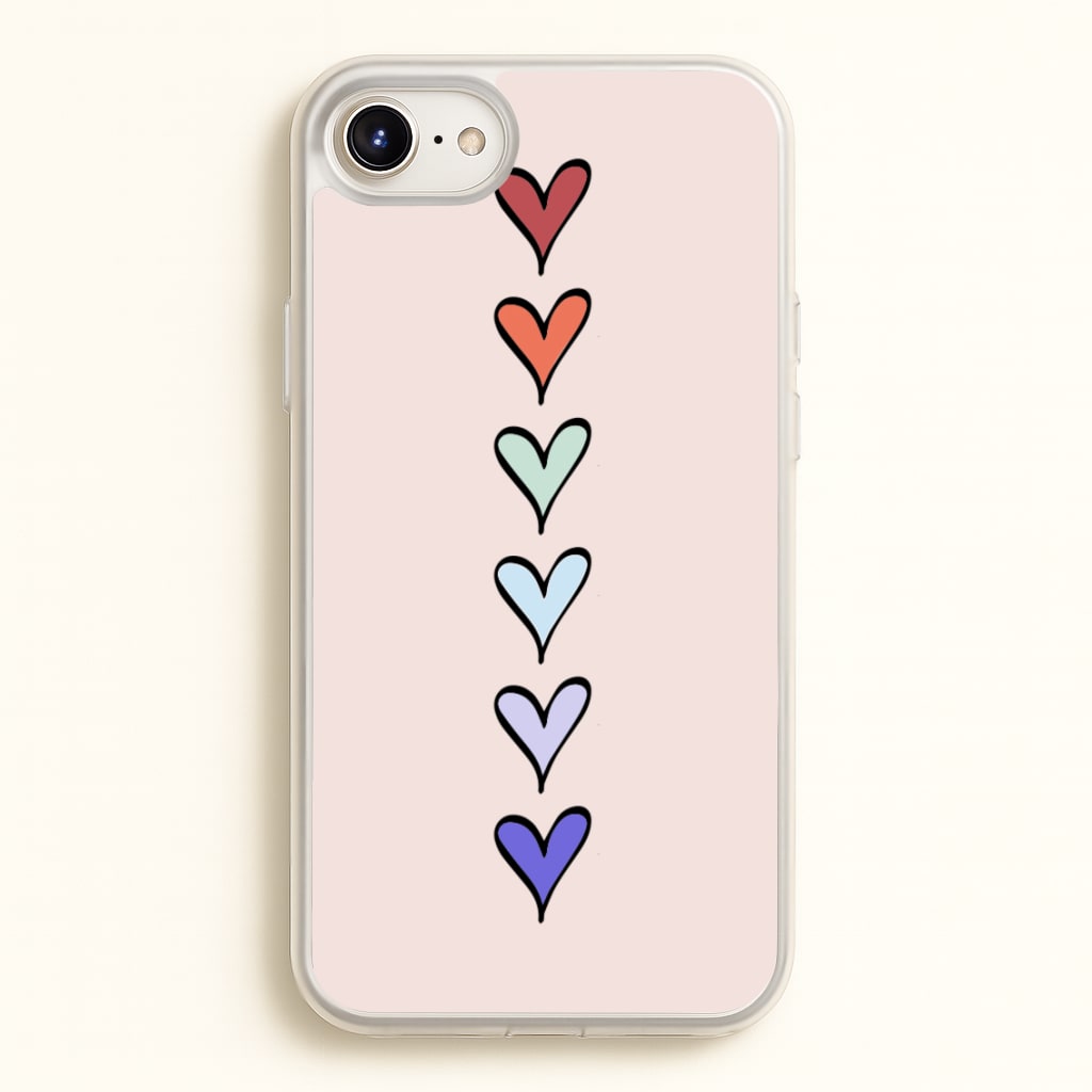 Love Heart Line - Valentine's Day Phone Case for iPhone 6 Plus / 7 Plus / 8 Plus
