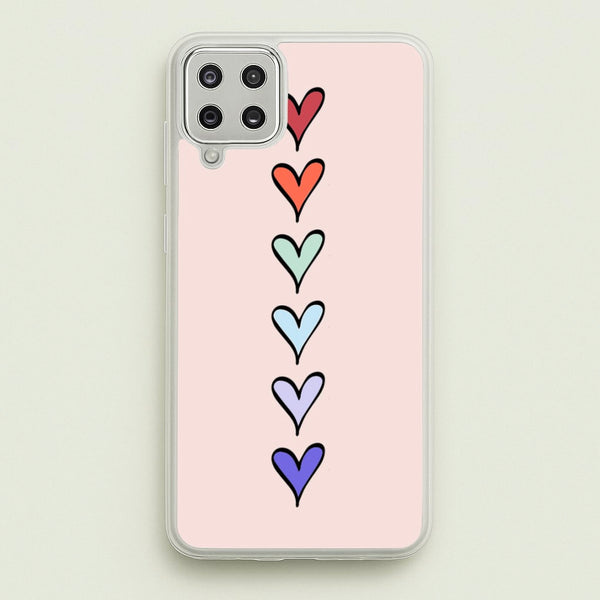 Love Heart Line - Valentine's Day Phone Case for Galaxy A12