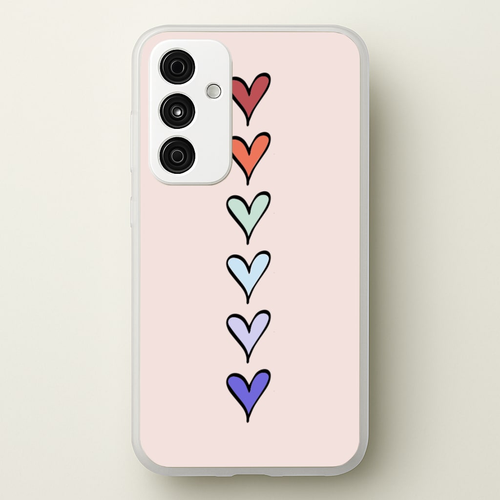 Love Heart Line - Valentine's Day Phone Case for Galaxy A55