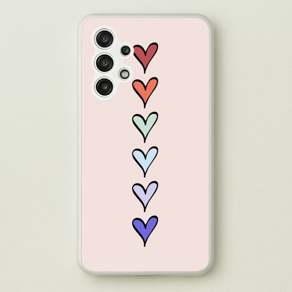 Love Heart Line - Valentine's Day Phone Case for Galaxy A13