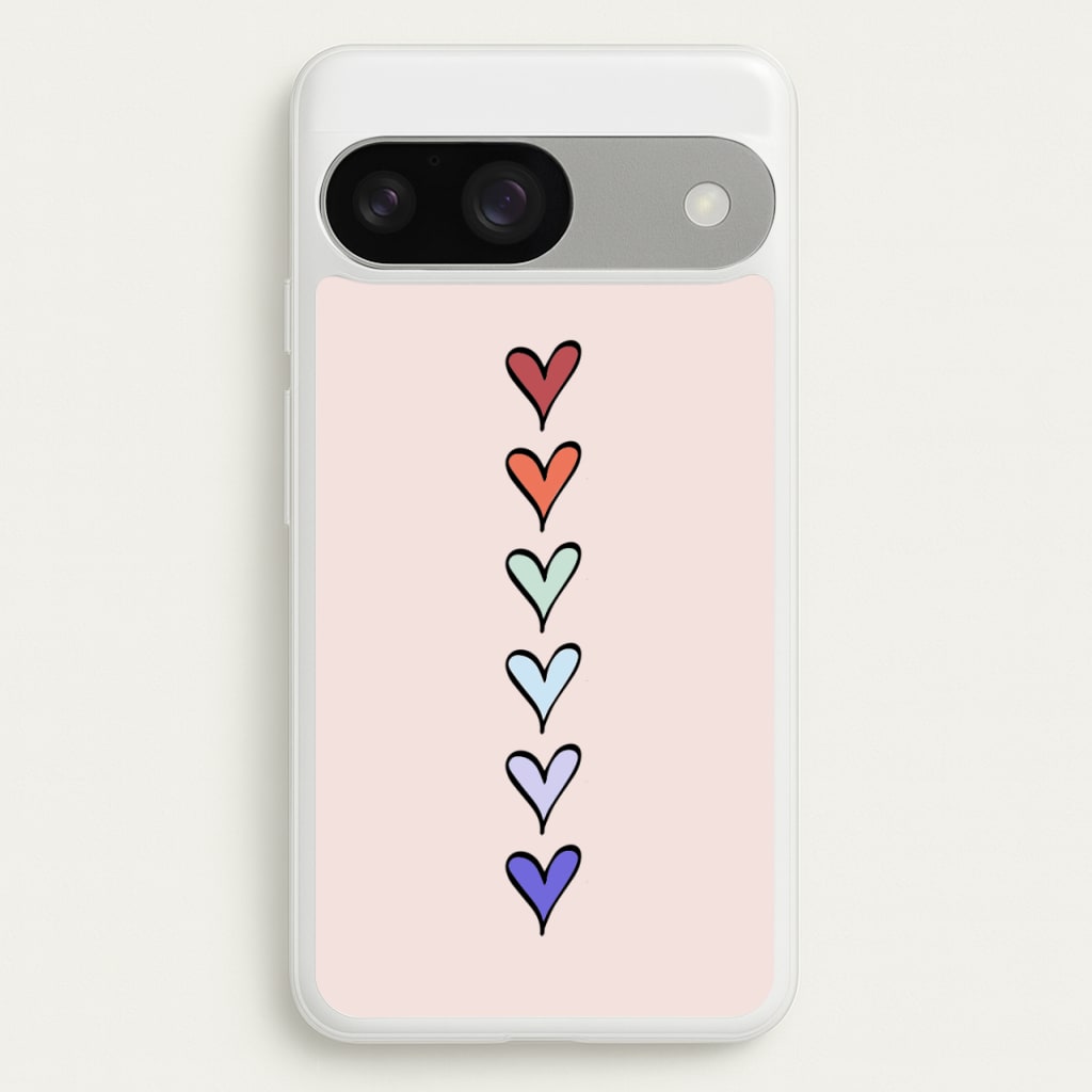 Love Heart Line - Valentine's Day Phone Case for Google Pixel 9 / 9 Pro