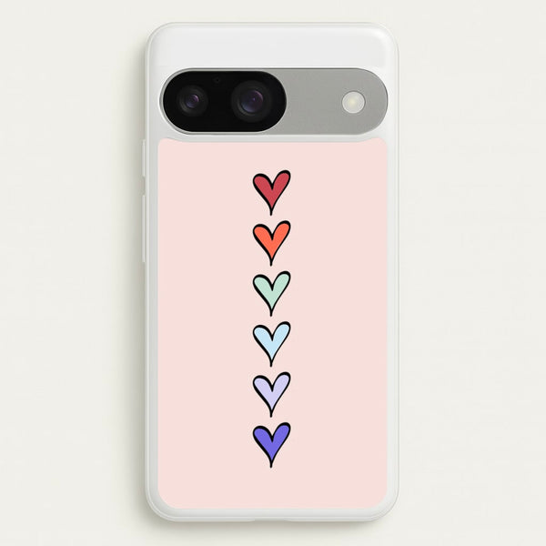 Love Heart Line - Valentine's Day Phone Case for Google Pixel 9 / 9 Pro