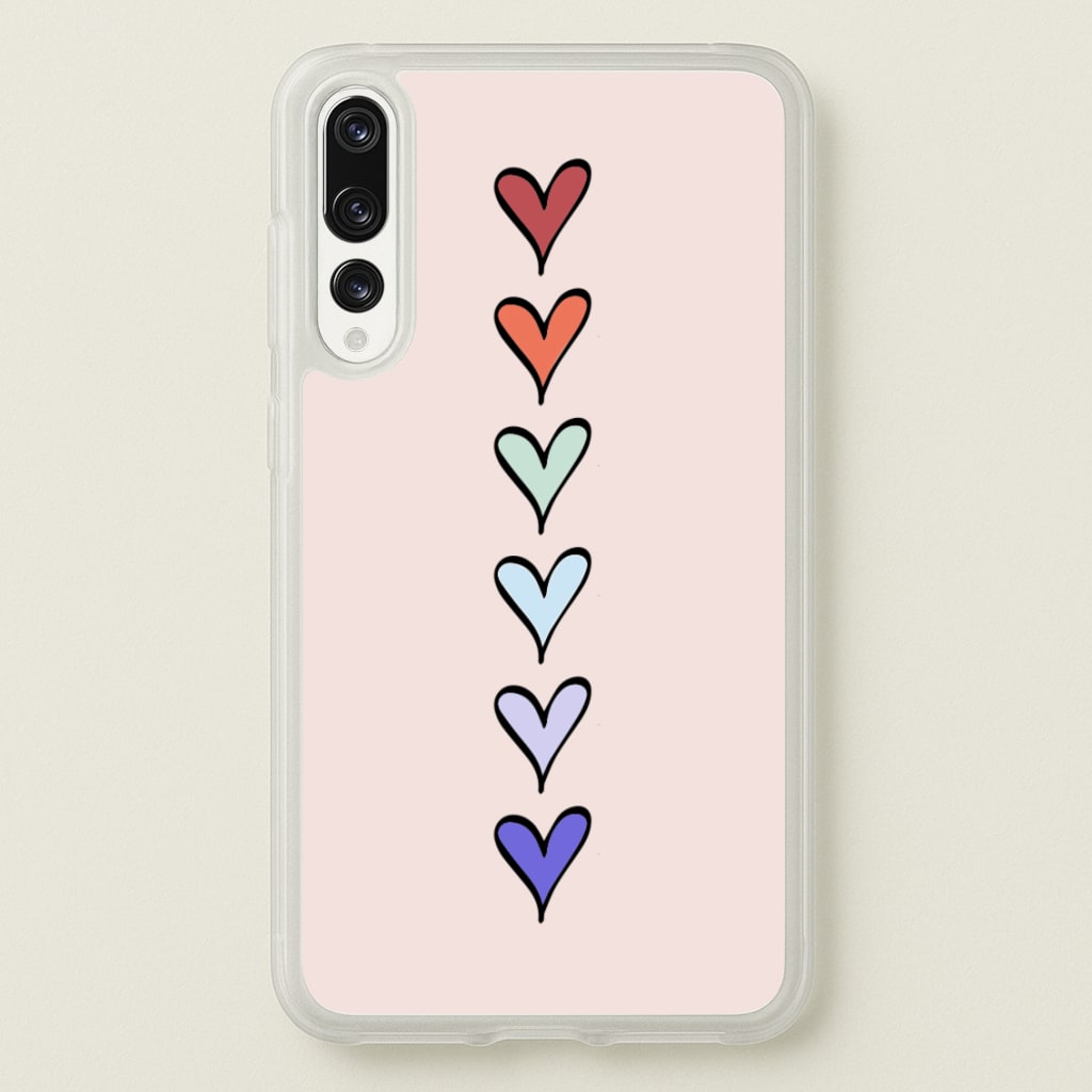 Love Heart Line - Valentine's Day Phone Case for Huawei P20 Pro