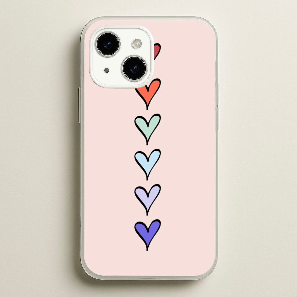Love Heart Line - Valentine's Day Phone Case for iPhone 14 Plus