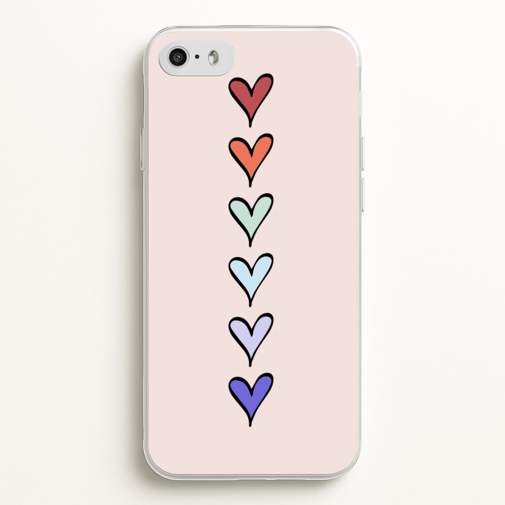 Love Heart Line - Valentine's Day Phone Case for iPhone 5 / 5s / SE 2016