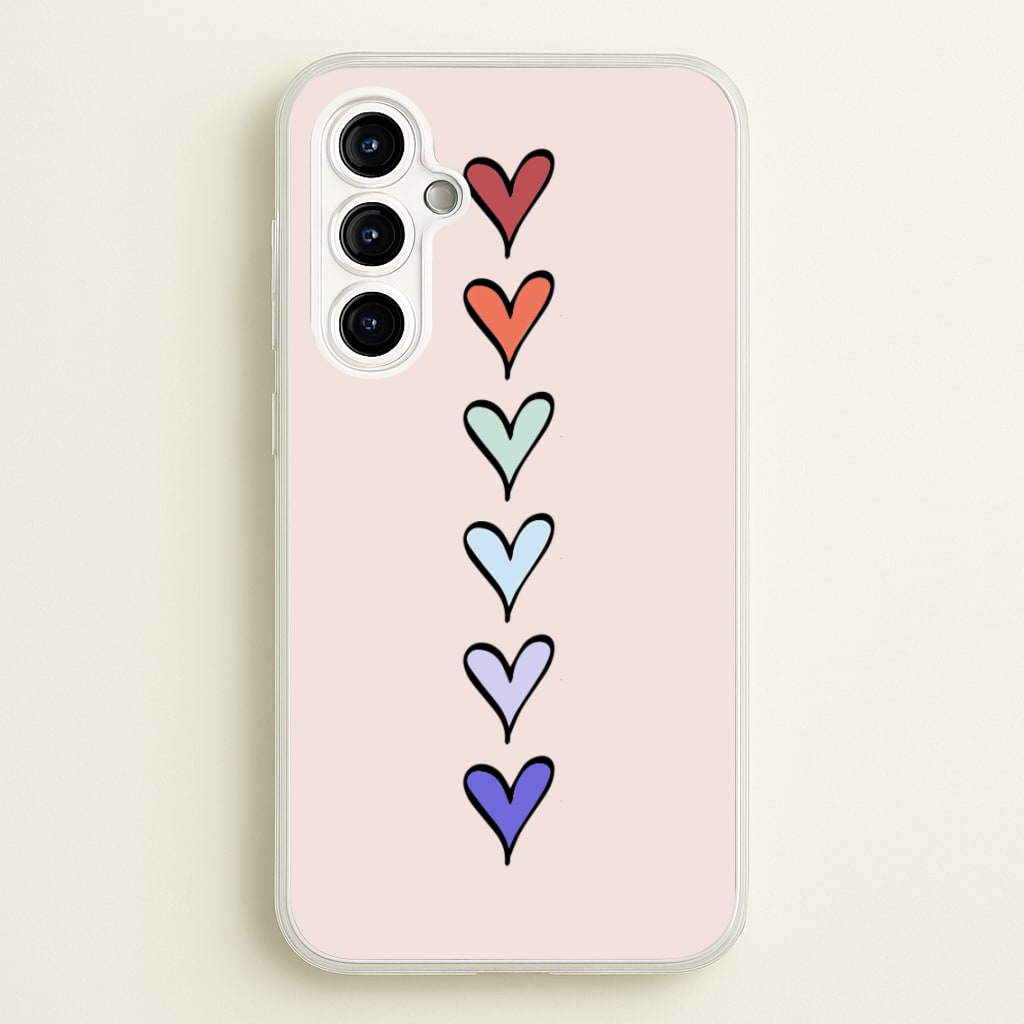 Love Heart Line - Valentine's Day Phone Case for Galaxy A54
