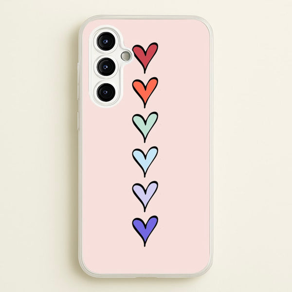 Love Heart Line - Valentine's Day Phone Case for Galaxy A54