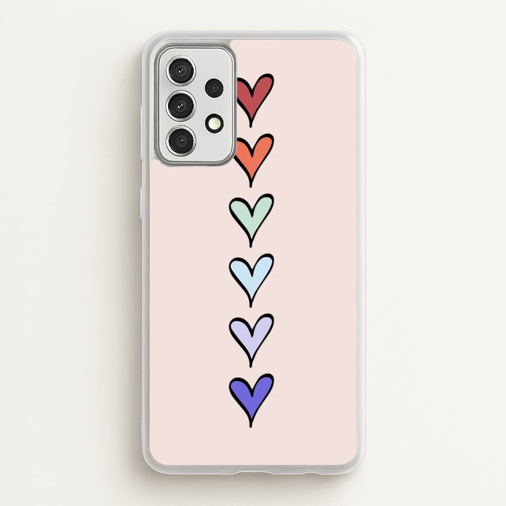 Love Heart Line - Valentine's Day Phone Case for Galaxy A52 / A52s