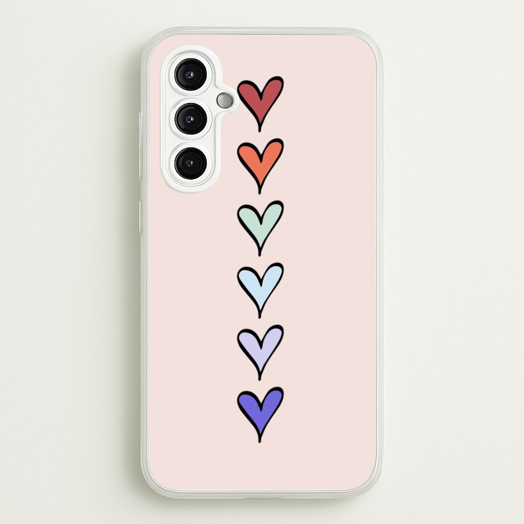 Love Heart Line - Valentine's Day Phone Case for Galaxy A14
