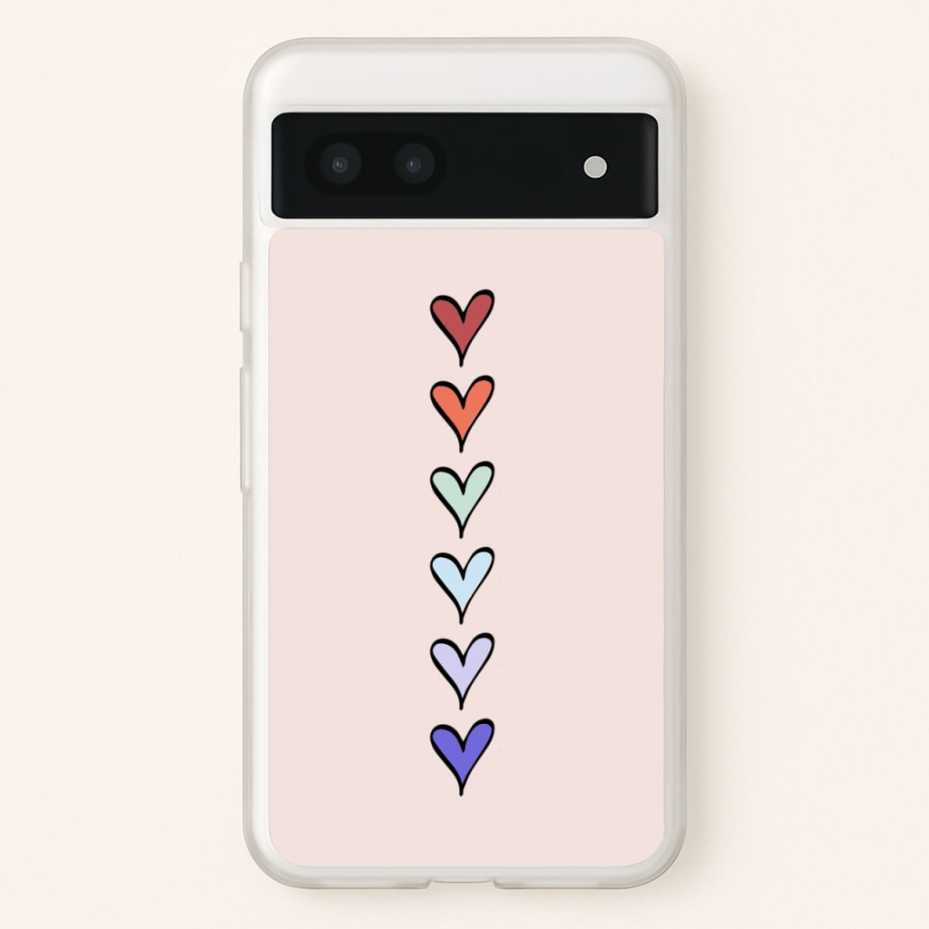 Love Heart Line - Valentine's Day Phone Case for Google Pixel 7a