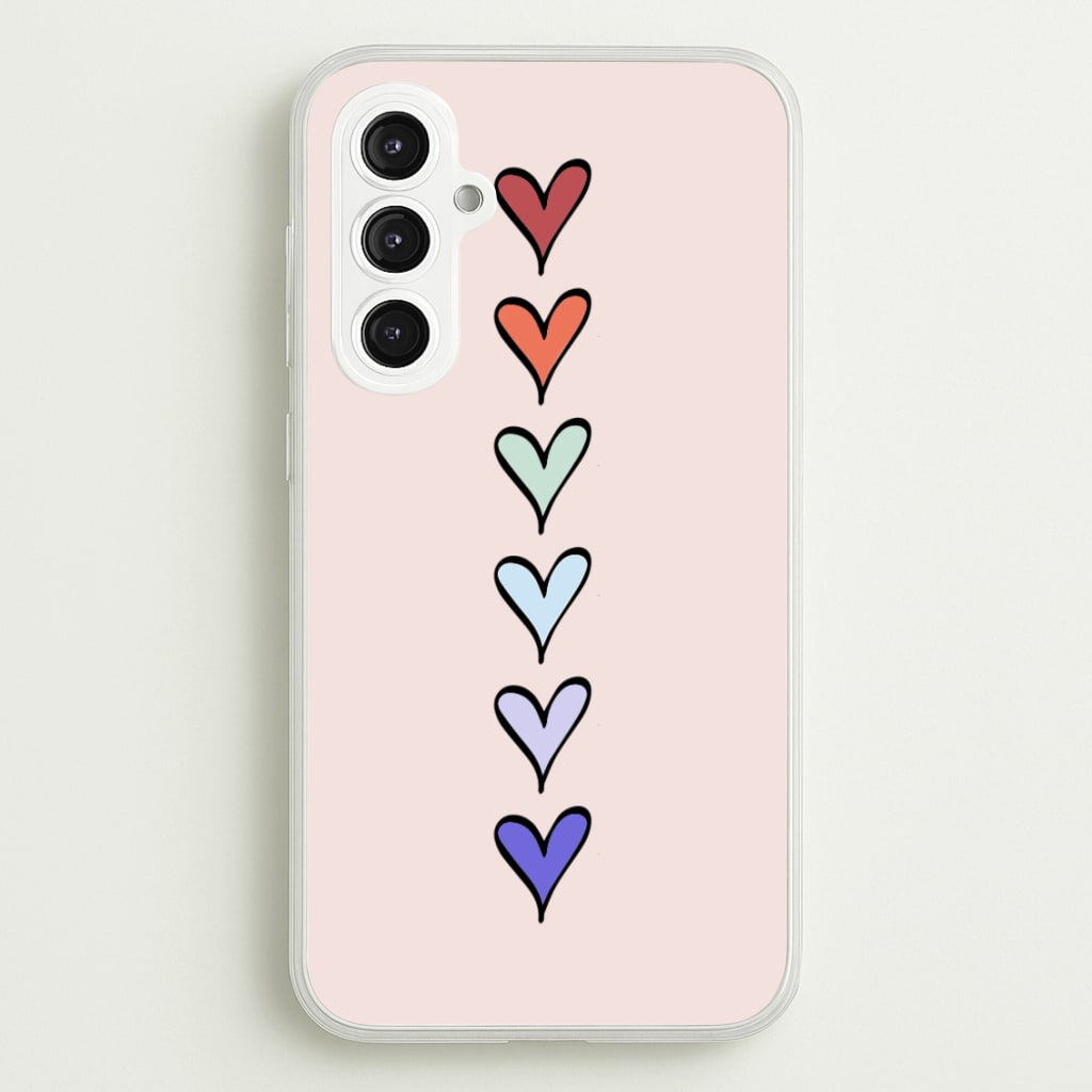 Love Heart Line - Valentine's Day Phone Case for Galaxy S23FE