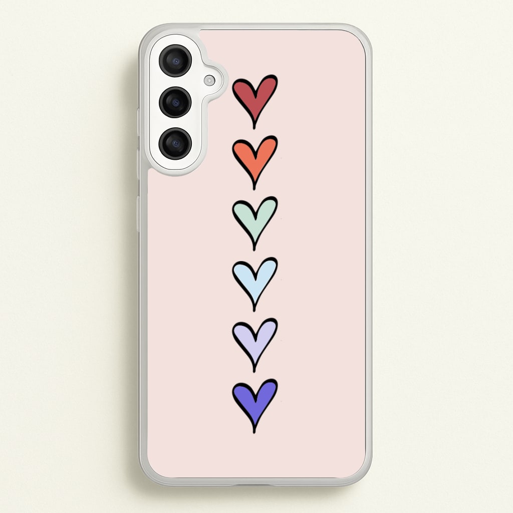 Love Heart Line - Valentine's Day Phone Case for Galaxy A34
