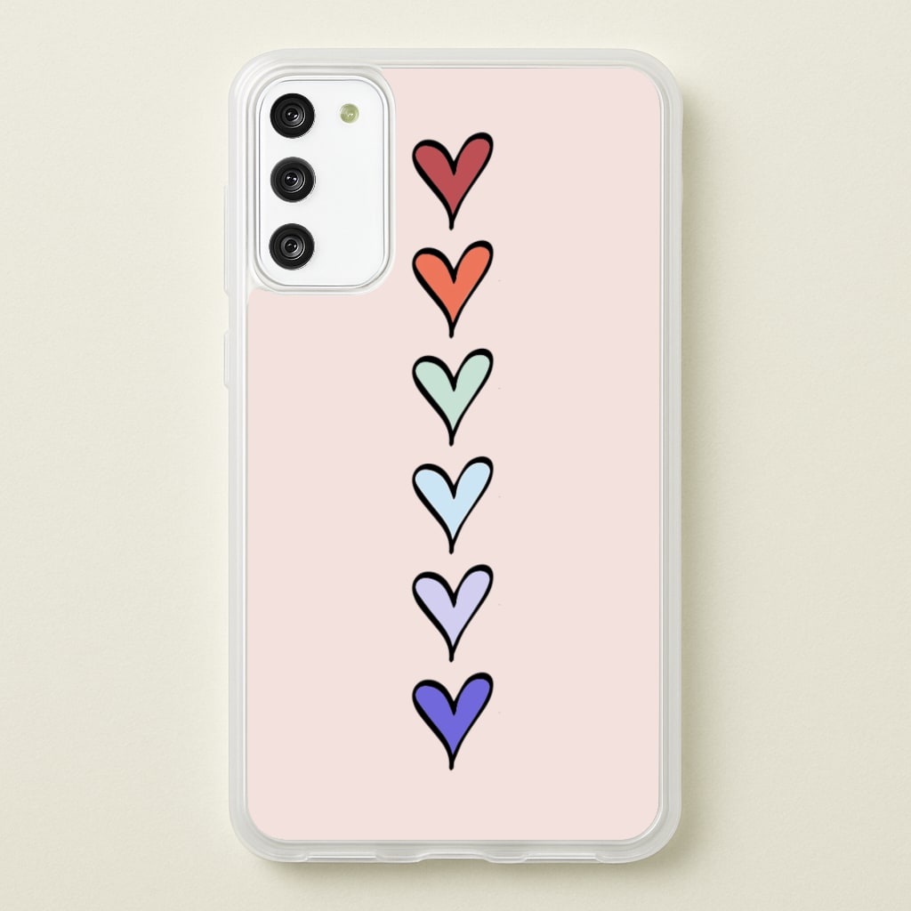 Love Heart Line - Valentine's Day Phone Case for Galaxy S20