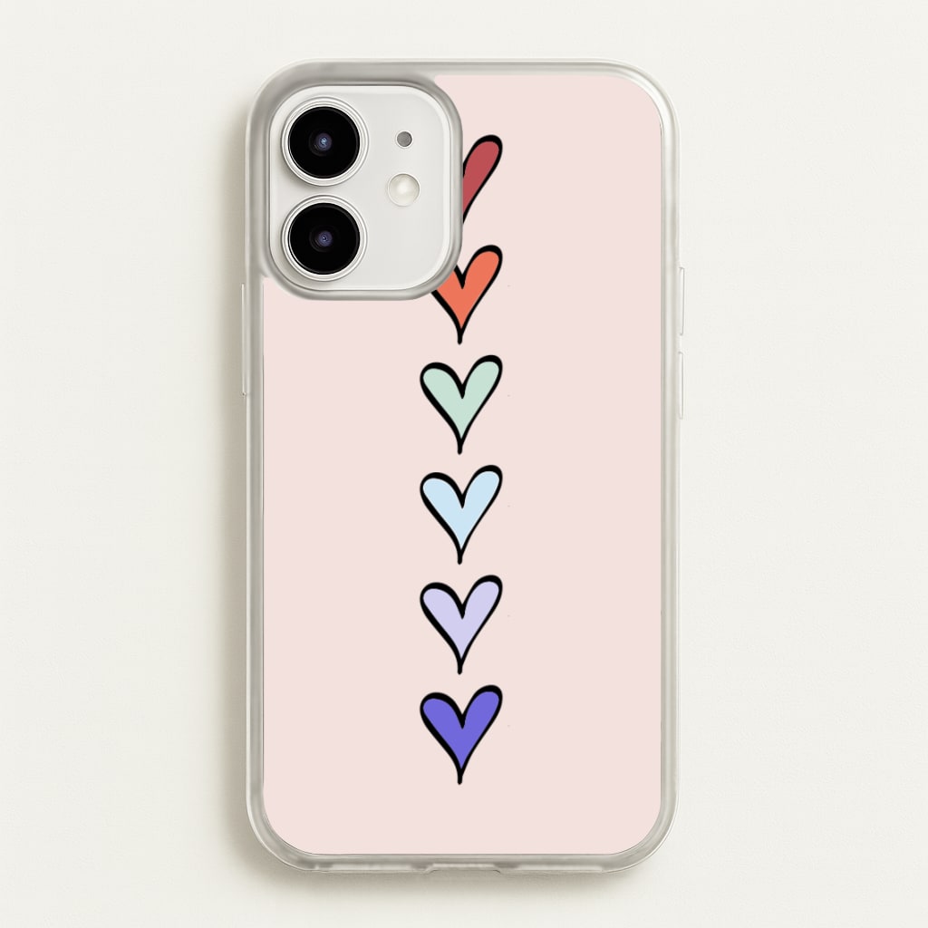 Love Heart Line - Valentine's Day Phone Case for iPhone 12 Mini