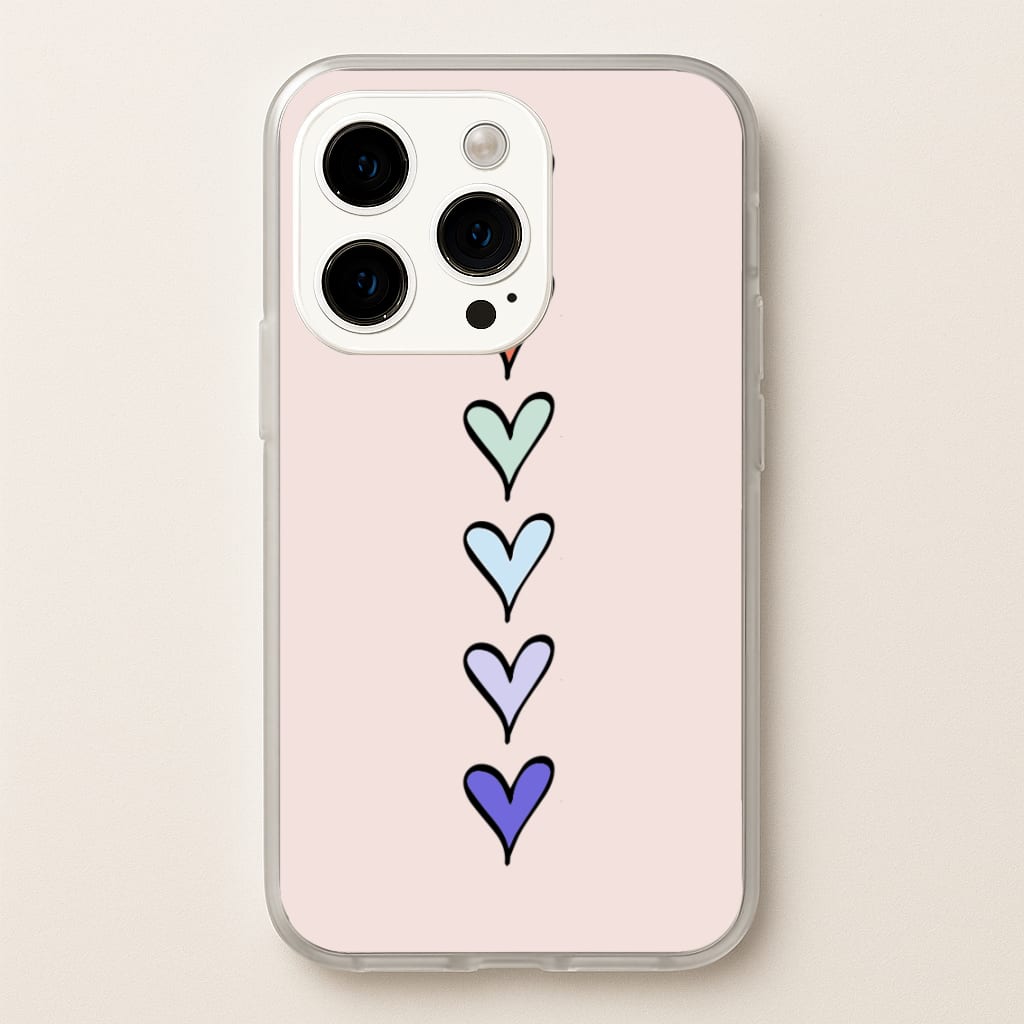 Love Heart Line - Valentine's Day Phone Case for iPhone 14 Pro Max