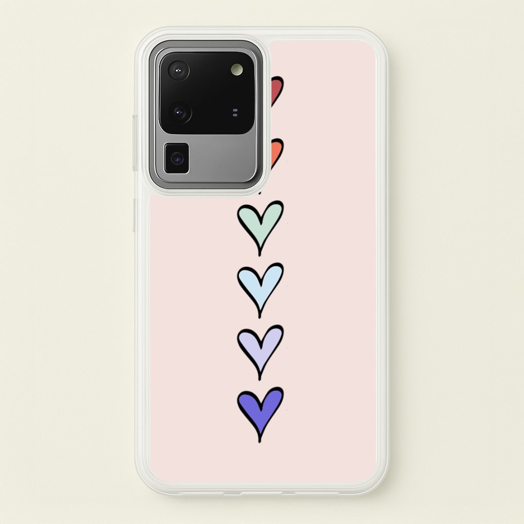 Love Heart Line - Valentine's Day Phone Case for Galaxy S20 Ultra