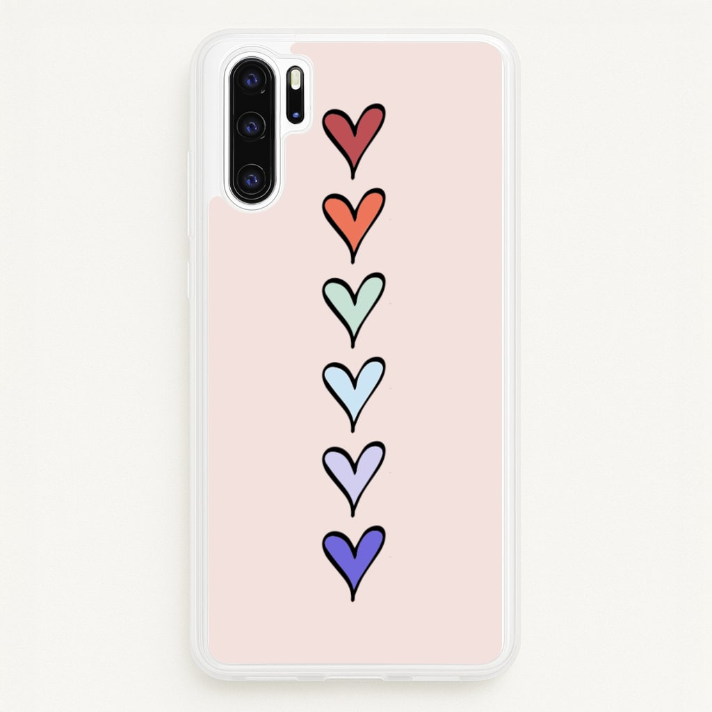 Love Heart Line - Valentine's Day Phone Case for Huawei P30 Pro