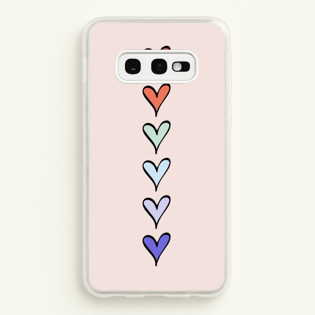Love Heart Line - Valentine's Day Phone Case for Galaxy S10e