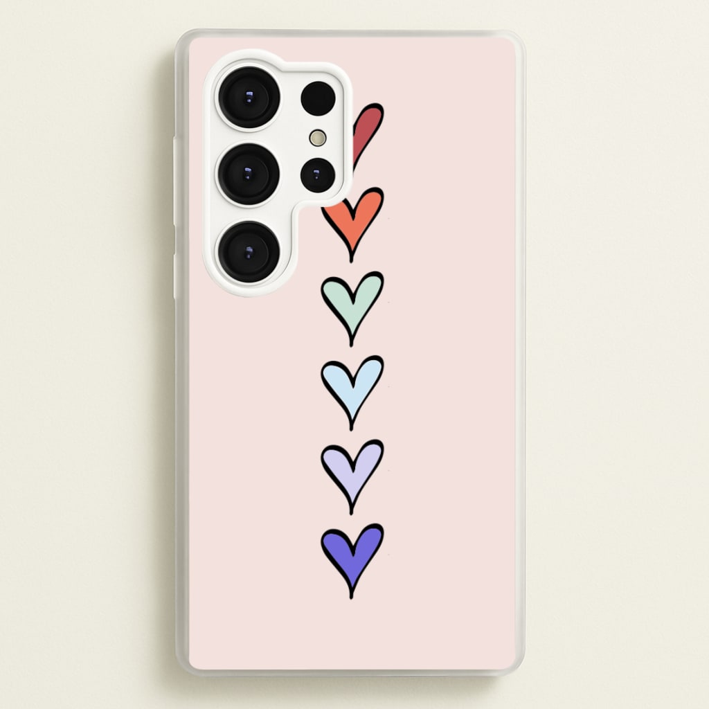 Love Heart Line - Valentine's Day Phone Case for Galaxy S25 Ultra