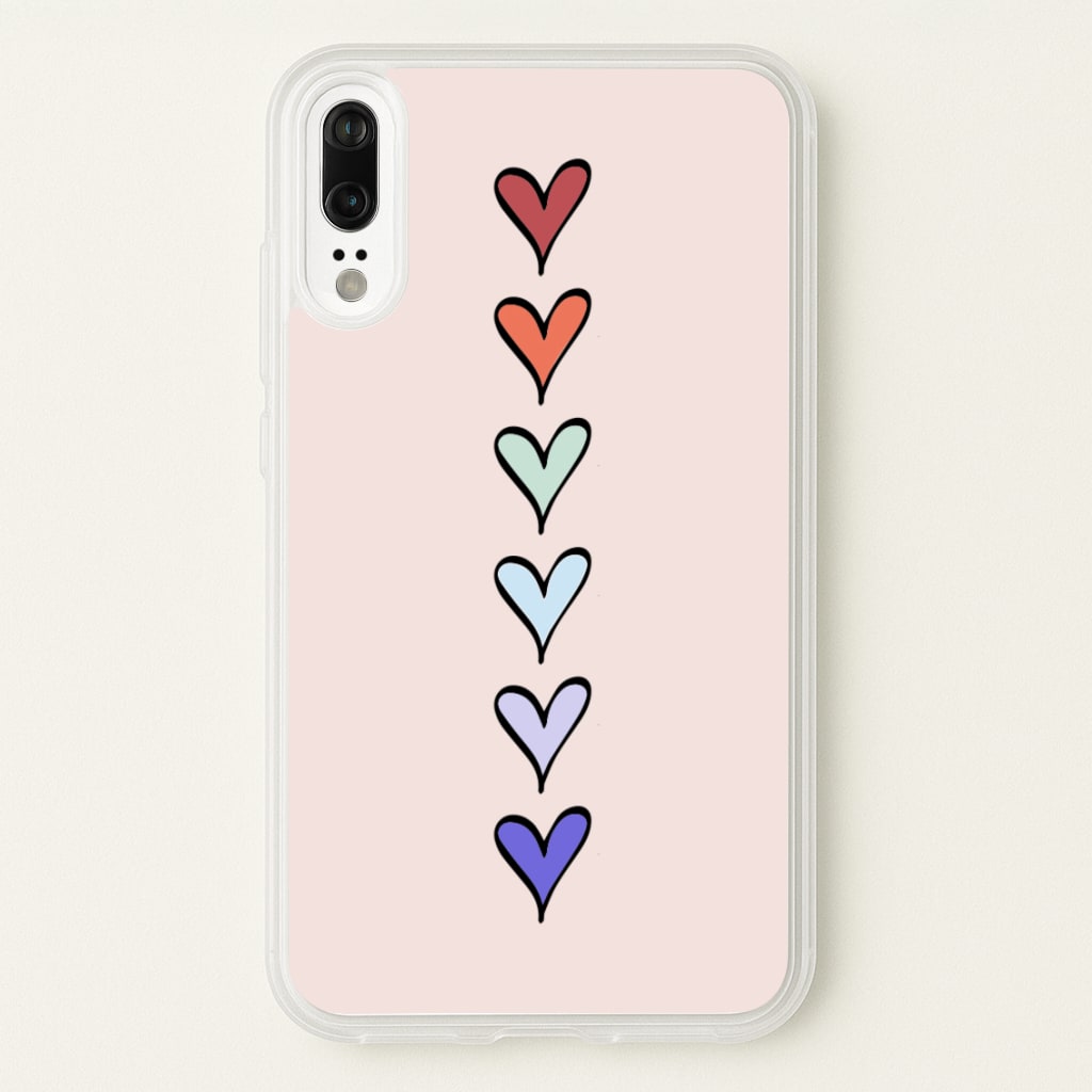 Love Heart Line - Valentine's Day Phone Case for Huawei P20