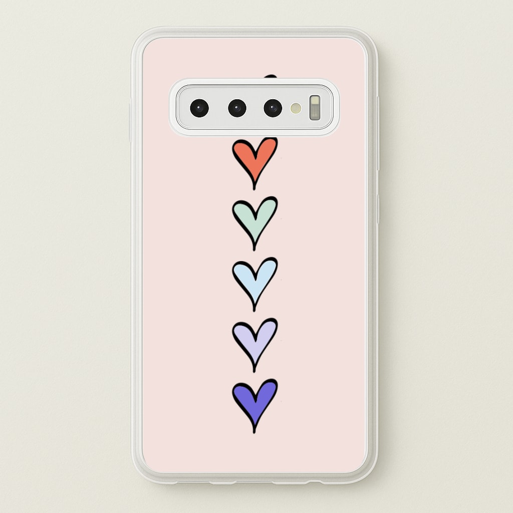 Love Heart Line - Valentine's Day Phone Case for Galaxy S10 Plus