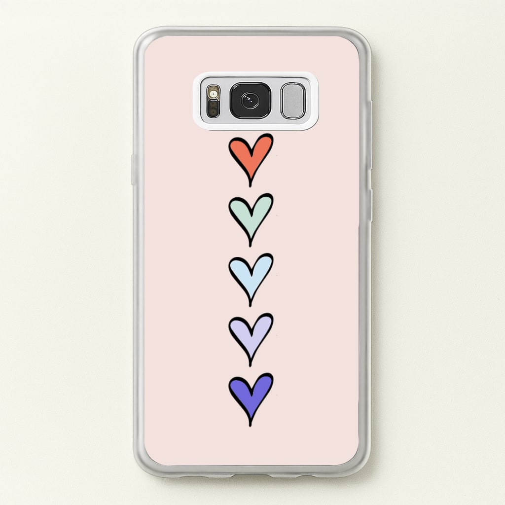 Love Heart Line - Valentine's Day Phone Case for Galaxy S8 Plus