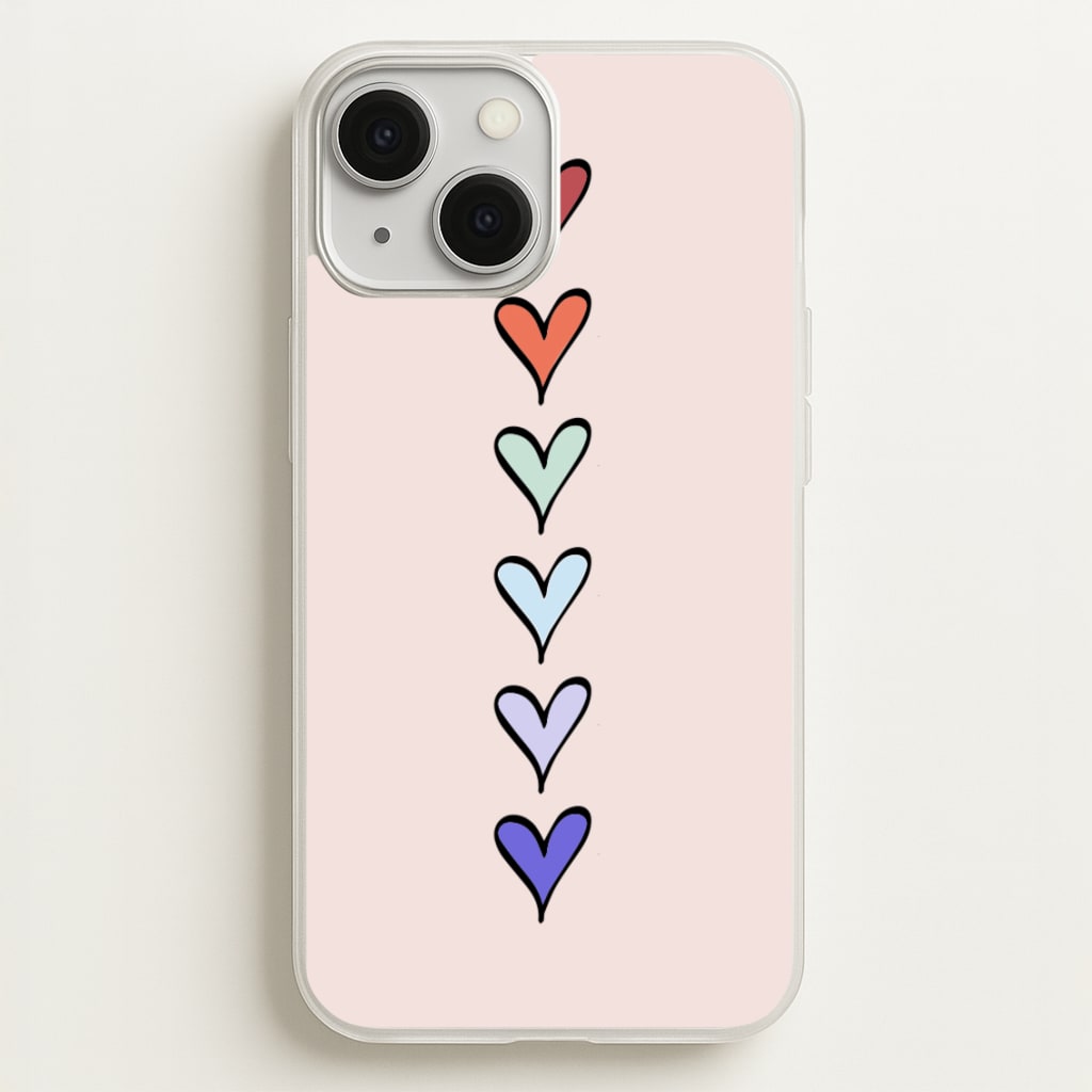Love Heart Line - Valentine's Day Phone Case for iPhone 13 Mini