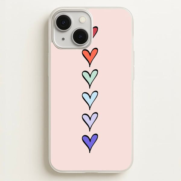 Love Heart Line - Valentine's Day Phone Case for iPhone 13 Mini