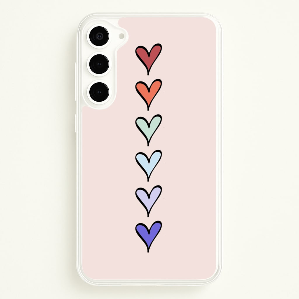 Love Heart Line - Valentine's Day Phone Case for Galaxy S23