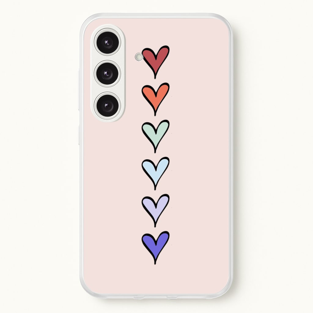 Love Heart Line - Valentine's Day Phone Case for Galaxy S25 Plus