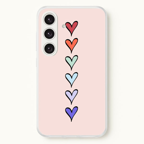 Love Heart Line - Valentine's Day Phone Case for Galaxy S25 Plus