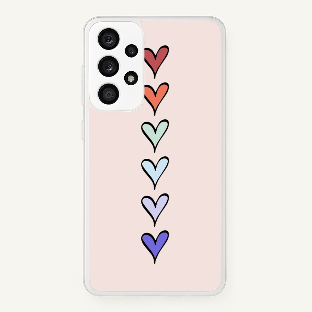 Love Heart Line - Valentine's Day Phone Case for Galaxy A53
