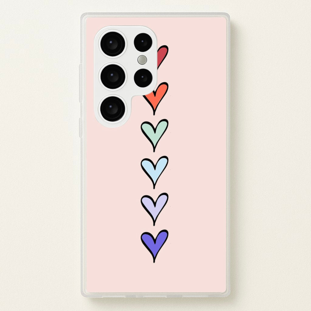 Love Heart Line - Valentine's Day Phone Case for Galaxy S24 Ultra