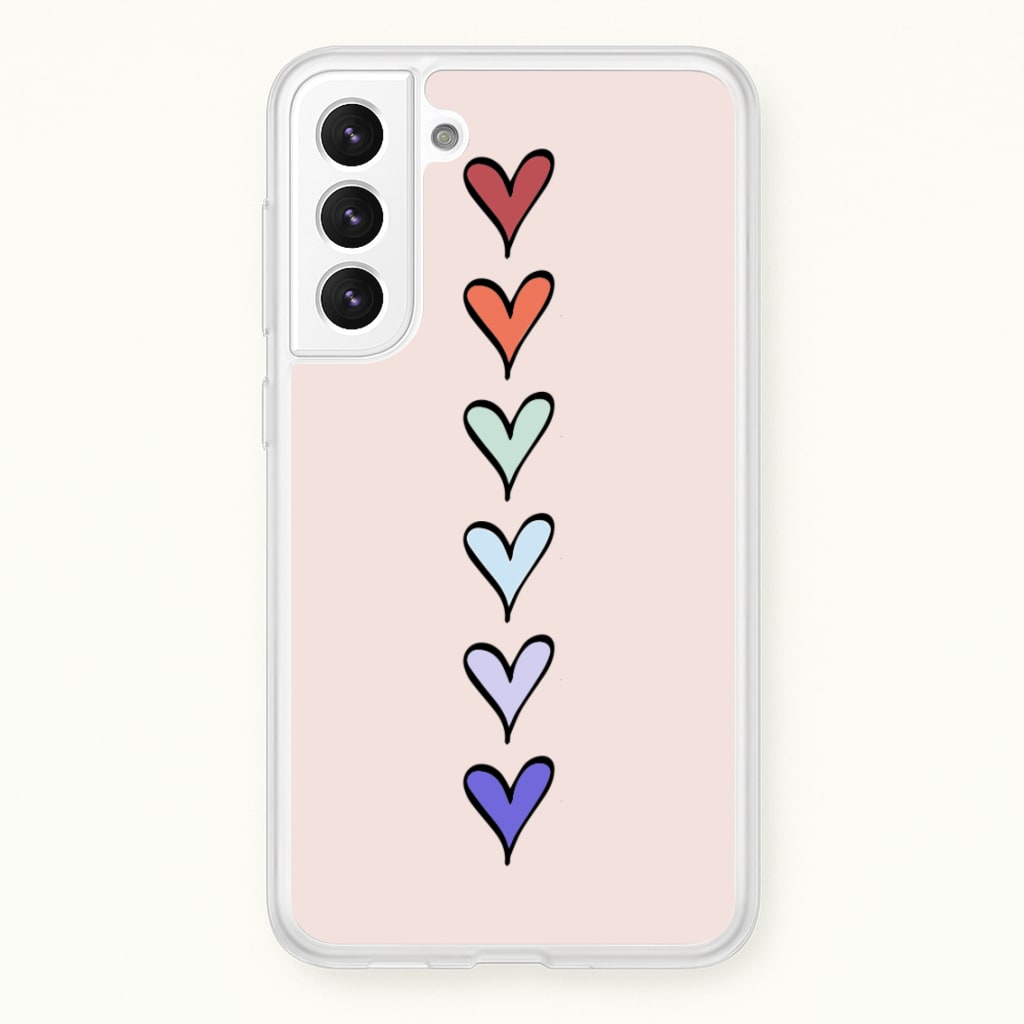 Love Heart Line - Valentine's Day Phone Case for Galaxy S22