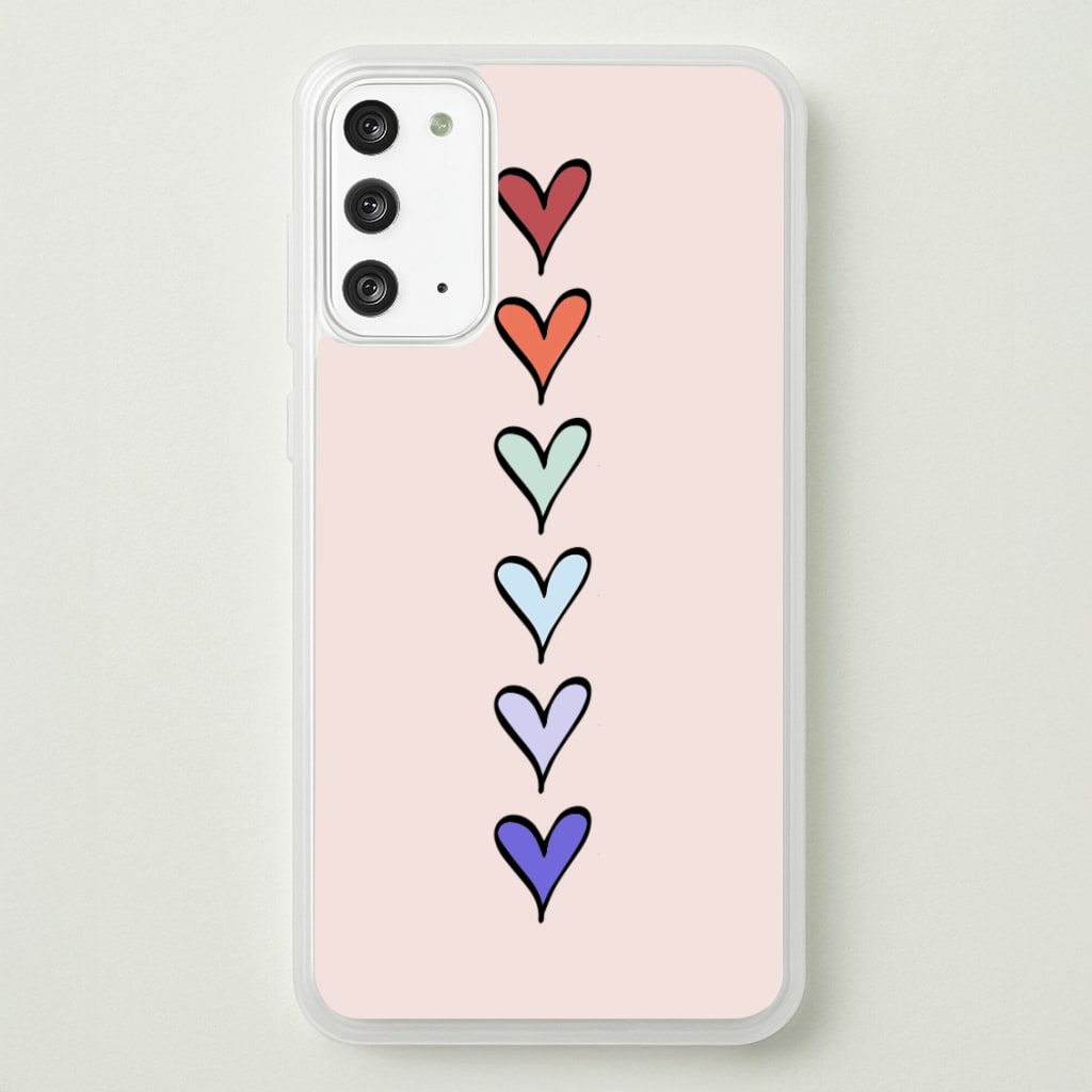 Love Heart Line - Valentine's Day Phone Case for Galaxy Note 20