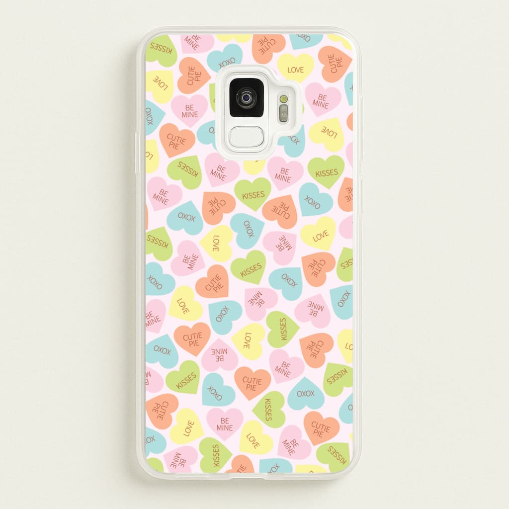 Love Hearts- Valentine's Day - Valentine's Day Phone Case for Galaxy S9