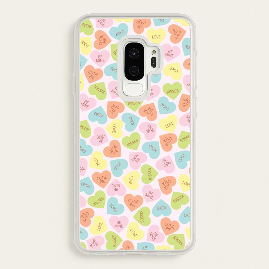 Love Hearts- Valentine's Day - Valentine's Day Phone Case for Galaxy S9 Plus