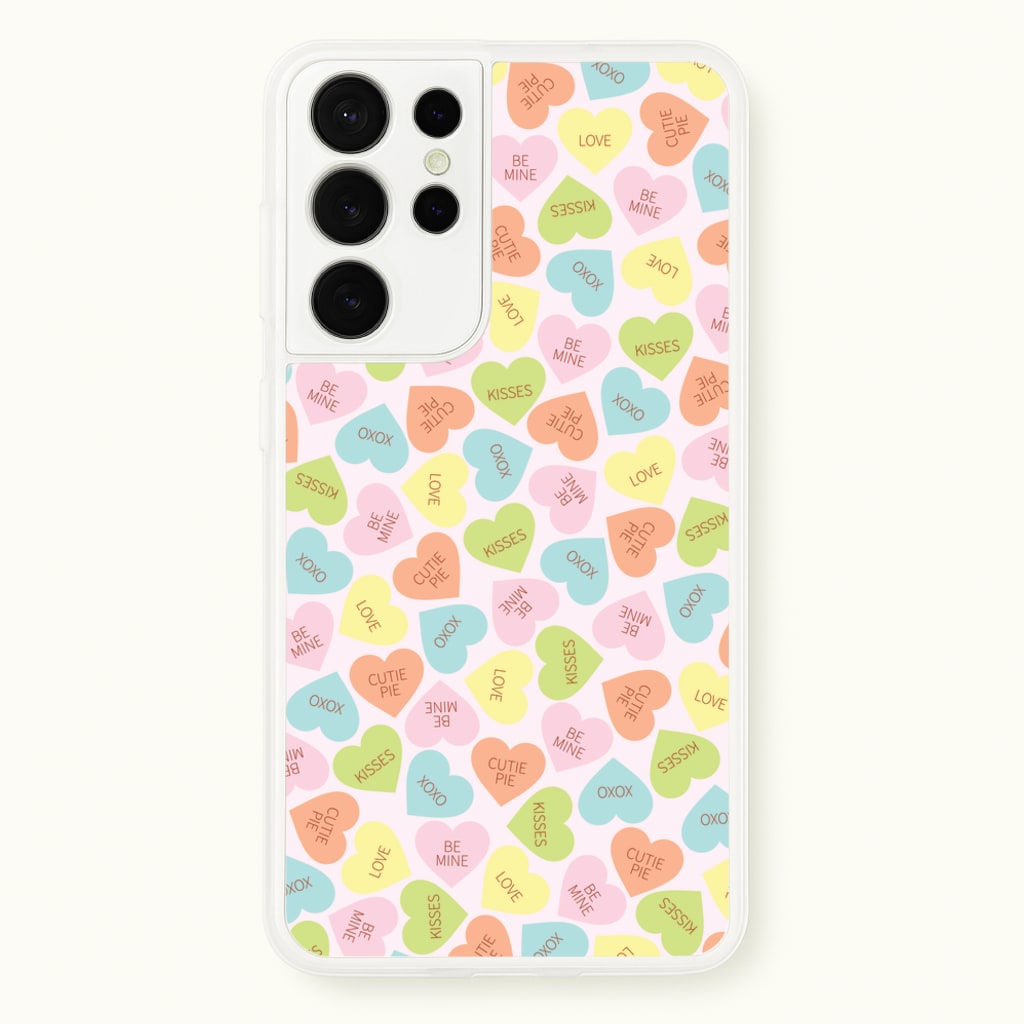 Love Hearts- Valentine's Day - Valentine's Day Phone Case for Galaxy S21 Ultra