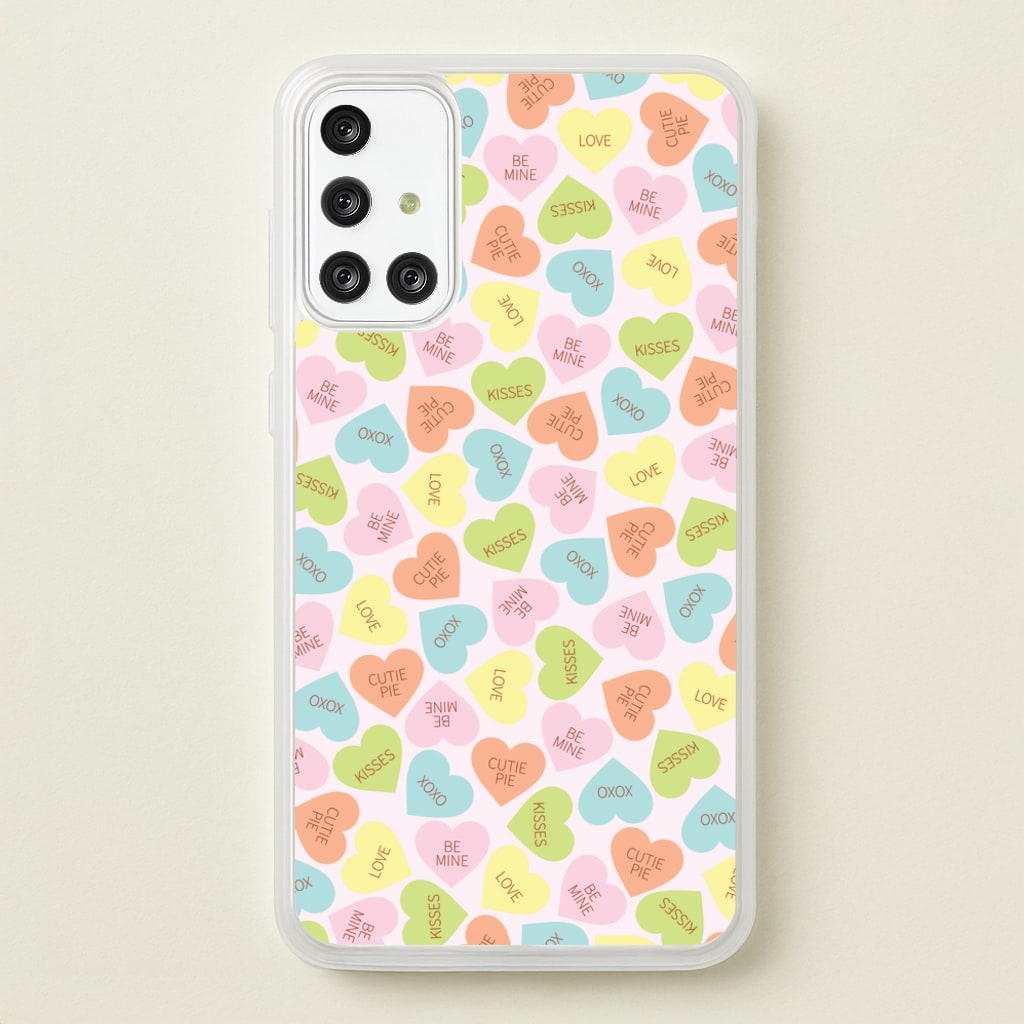 Love Hearts- Valentine's Day - Valentine's Day Phone Case for Galaxy A71