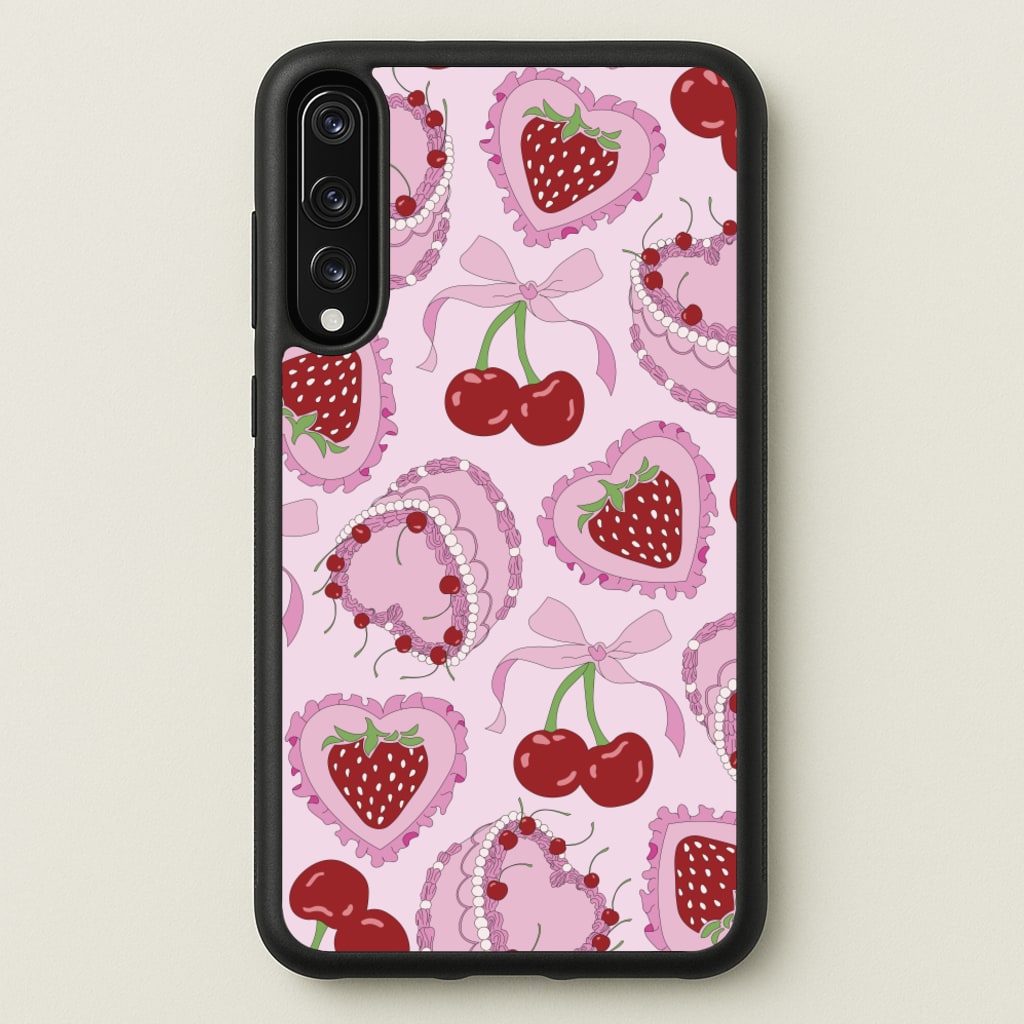 Cherries, Strawberries And Cake - Valentine's Day - Valentine's Day Phone Case for Huawei P20 Pro