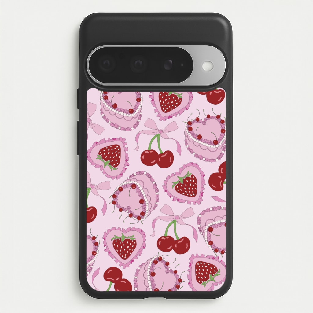 Cherries, Strawberries And Cake - Valentine's Day Phone Case for Google Pixel 10 Pro XL