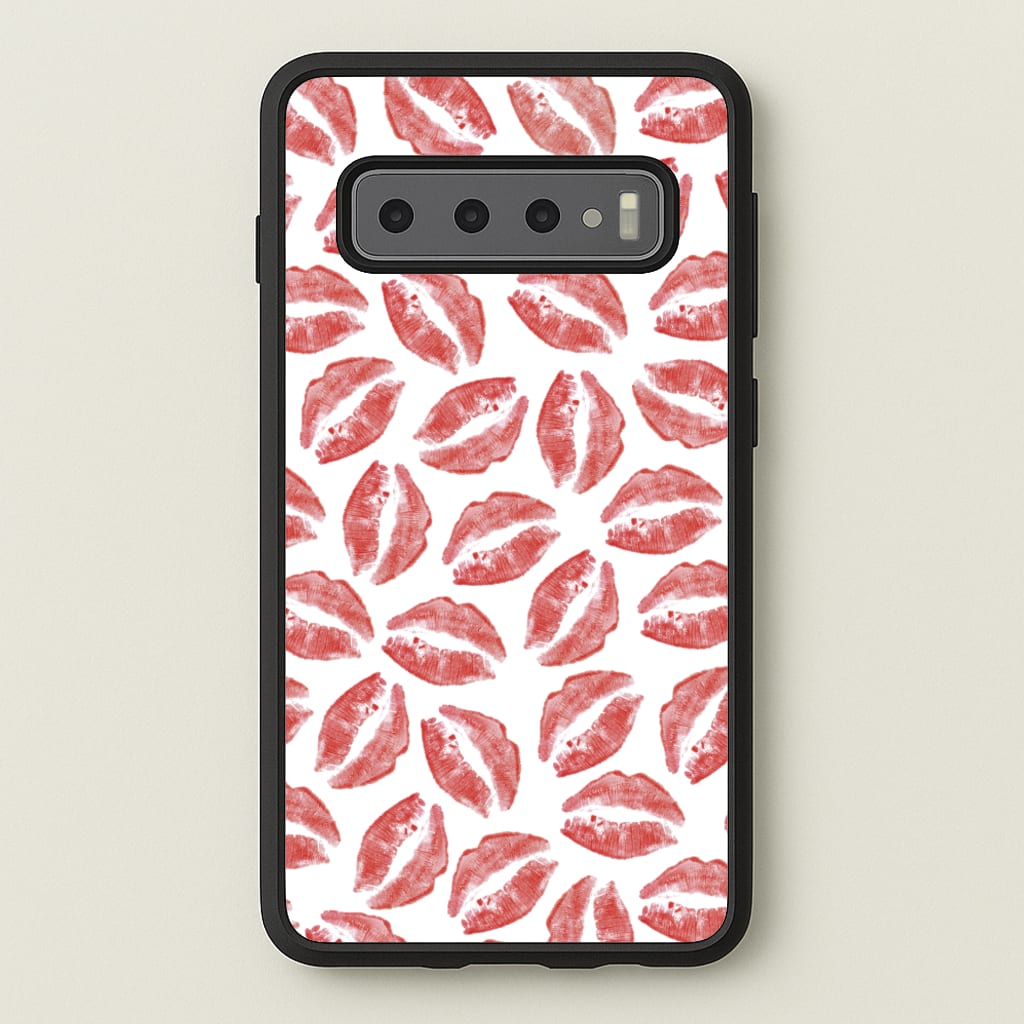 Kisses - Valentine's Day - Valentine's Day Phone Case for Galaxy S10