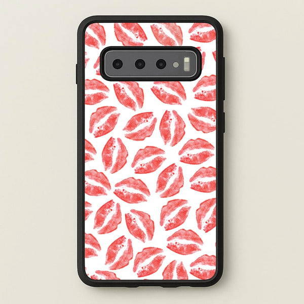 Kisses - Valentine's Day - Valentine's Day Phone Case for Galaxy S10