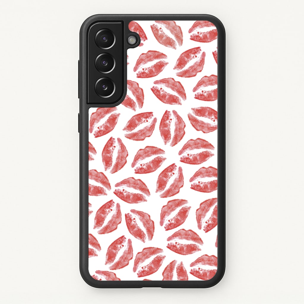 Kisses - Valentine's Day - Valentine's Day Phone Case for Galaxy S22