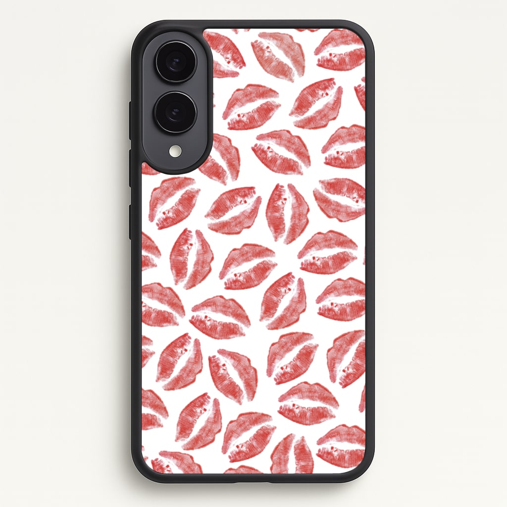 Kisses - Valentine's Day - Valentine's Day Phone Case for Galaxy S25 Edge