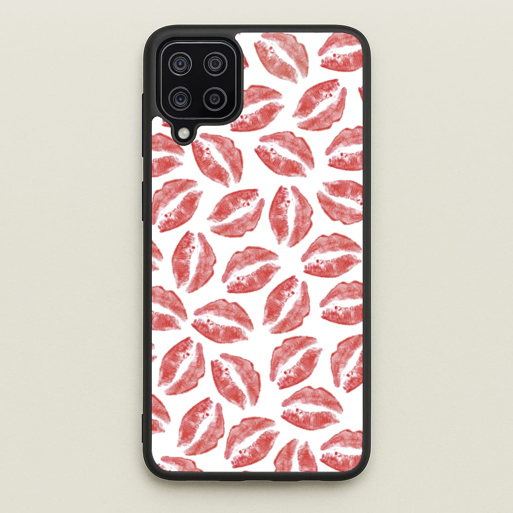 Kisses - Valentine's Day - Valentine's Day Phone Case for Galaxy A12