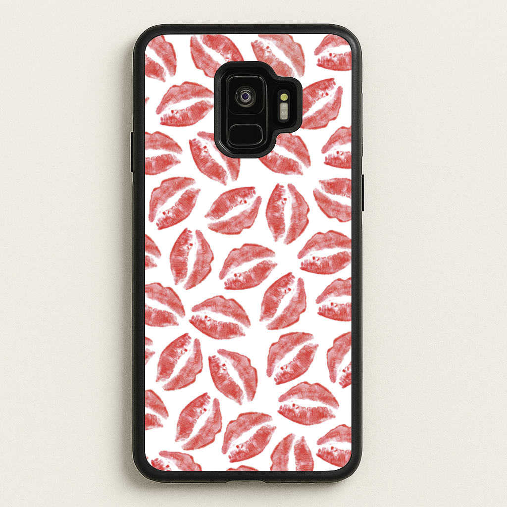 Kisses - Valentine's Day - Valentine's Day Phone Case for Galaxy S9