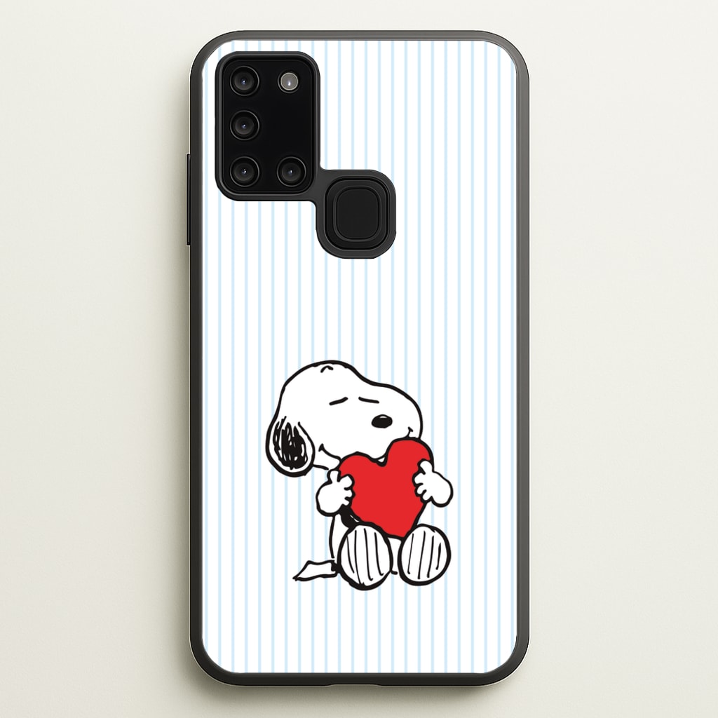 Snoopy - Valentine's Day - Valentine's Day Phone Case for Galaxy A21s